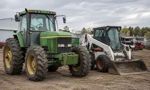 Farm or construction equipment we buy for cash.