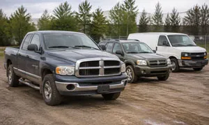 A truck, SUV or van we buy for cash.